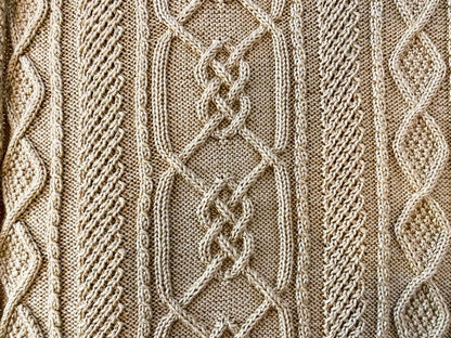 November Afghan Blanket Knitting Pattern