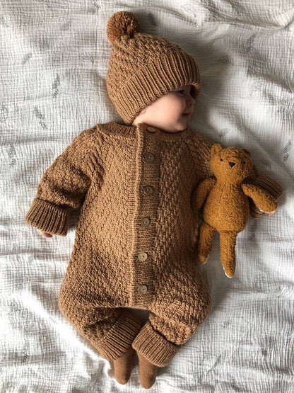 Baby Romper & Hat Knitting Pattern