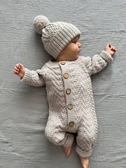 Baby Romper & Hat Knitting Pattern