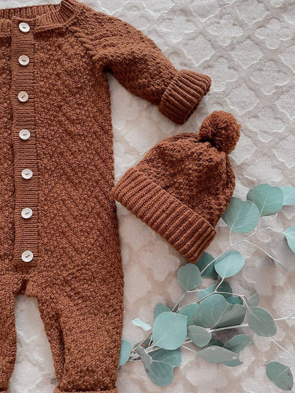 Baby Romper & Hat Knitting Pattern