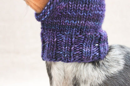 Chunky Double Pom-Pom Dog Hat Knitting Pattern