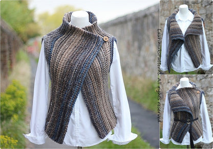 Sleeveless Jacket Knitting Pattern