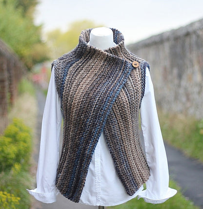 Sleeveless Jacket Knitting Pattern