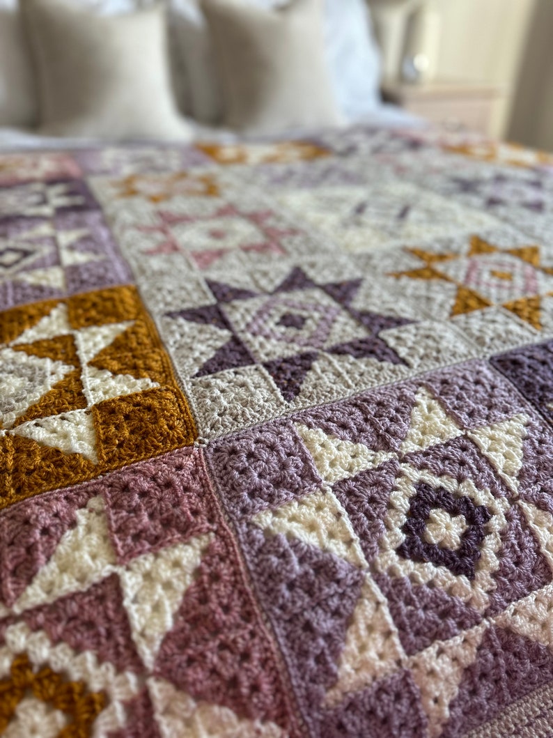 Quiet Sky Modern Crochet Blanket Pattern