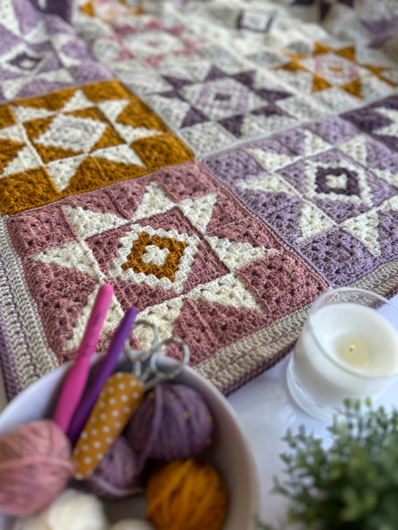 Quiet Sky Modern Crochet Blanket Pattern