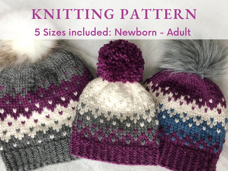 Hat Beanie Knitting Pattern